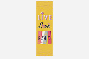 Marcapáginas Live, Love, Read