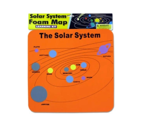 Solar System Learning Foam Map
